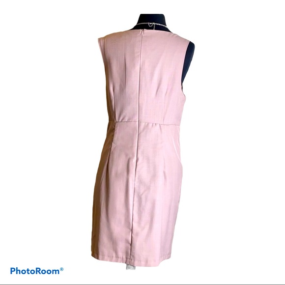 Forever 21 Pink sleeveless MIDI wrap dress Size L - Picture 3 of 4